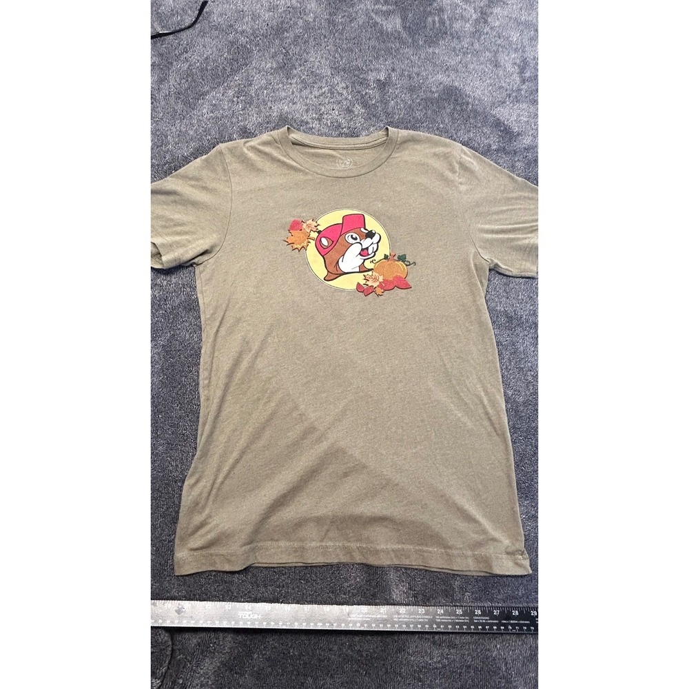 Buc-ees Thanksgiving Graphic T-Shirt Olive Green Medium Life Is Better Together